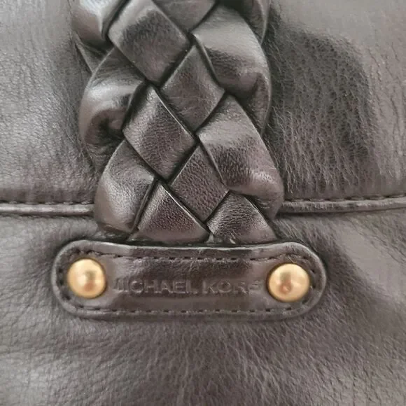 Michael Kors Leather Whipstich Style Clutch - Picture 13 of 13